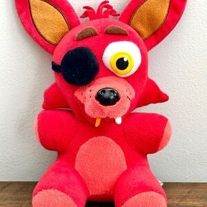 FNAF Five Nights At Freddy's Plush 2016 Red Foxy Fox Funko Stuffed Toy 8" EUC